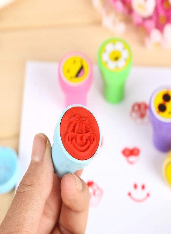KRAFTMASTERS 20 Piece Stamps for Kids Emoji and Motivation Reward Art Teachers Students Birthday Gift Craft Scrapbooking(Design As Per Stock) - Image 2